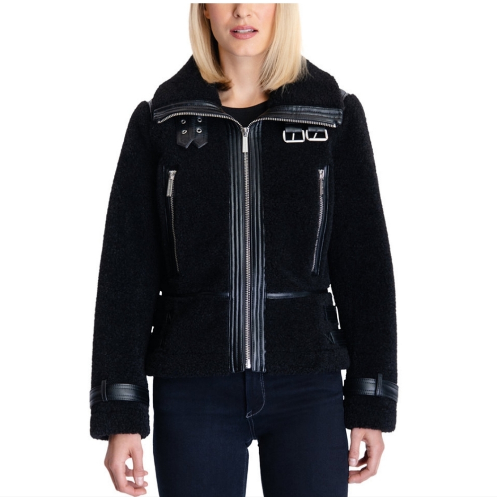 Micheal Kors - Sherpa Moto Jacket